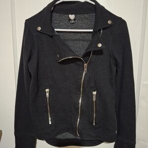 Women's Black Moto Jacket Used size S